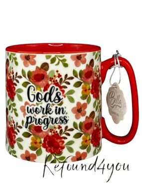 Bella - ‘God’s work in progress’ inspired ceramic mug. NWT.